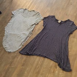 Two flowy tees- selling both together one price